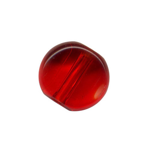 28353 Bead Round Flat 8mm Red