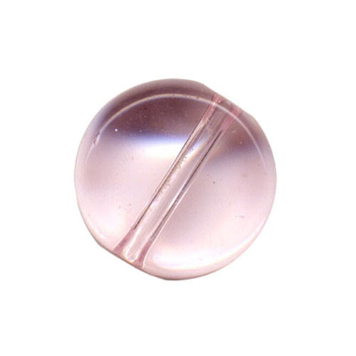 28366 Bead Round Flat 10mm Pink