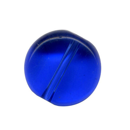 28371 Bead Round Flat 10mm Royal