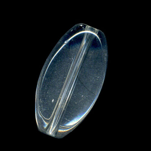 28379 Bead Oval Flat 9x6mm Clear