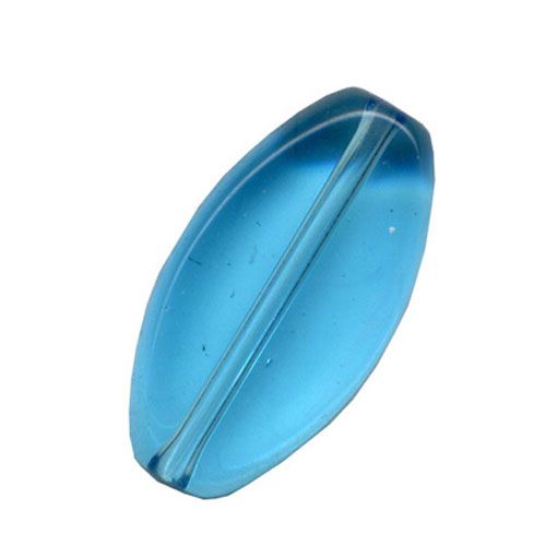 28398 Bead Oval Flat 10x8mm Light Blue