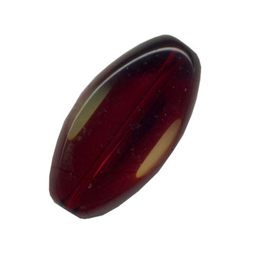 28416 Bead Oval Flat 12x8mm Burgundy