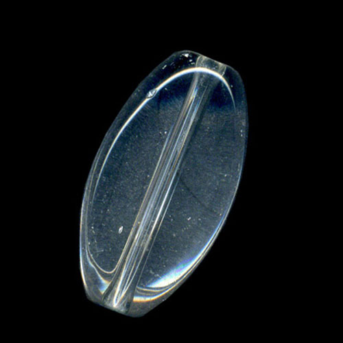 28421 Bead Oval Flat 19x10mm Clear