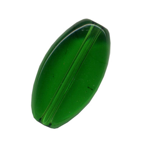 28425 Bead Oval Flat 19x10mm Dark Green