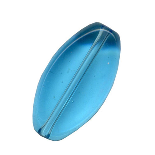 28426 Bead Oval Flat 19x10mm Light Blue