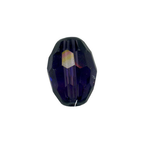 28513 Bead Oval Faceted 11x8mm Purple
