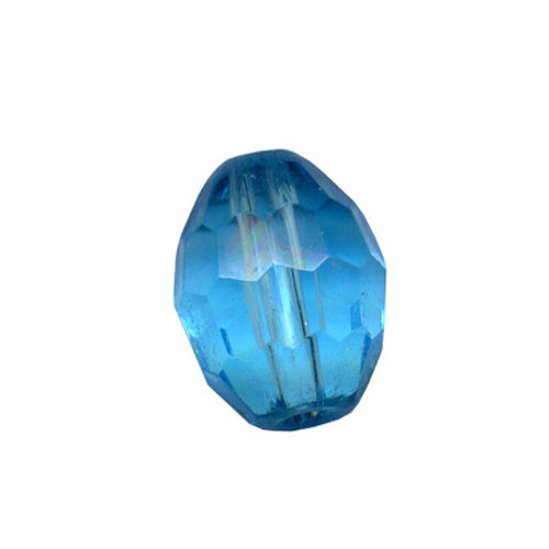 28524 Bead Oval Faceted 13x10mm Light Blue
