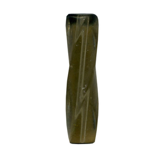 28599 Bead Square Twist 40x10mm Smoke