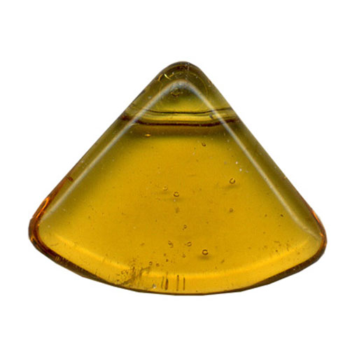 28614 Bead Fan 19x15mm Gold