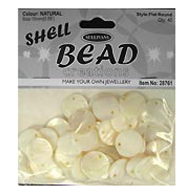 28761 Bead Shell 15mm Natural