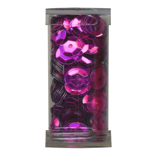 29037 Sequin Cup 6mm Hot Pink