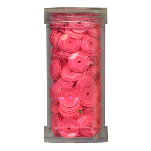 29051 Sequin Cup 6mm Fluro Pink