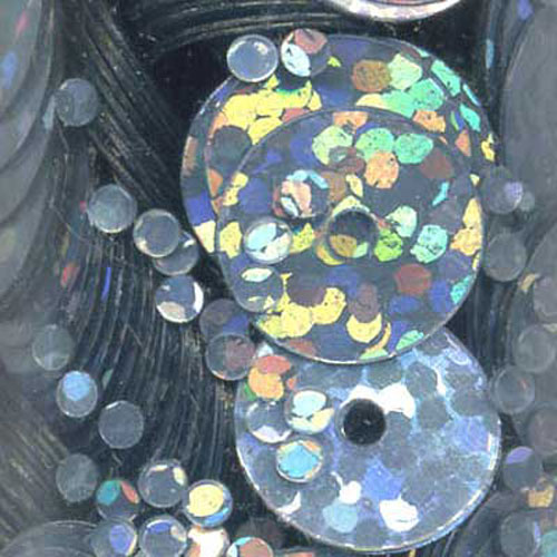 29053 Sequin Flat 8mm Laser Silver