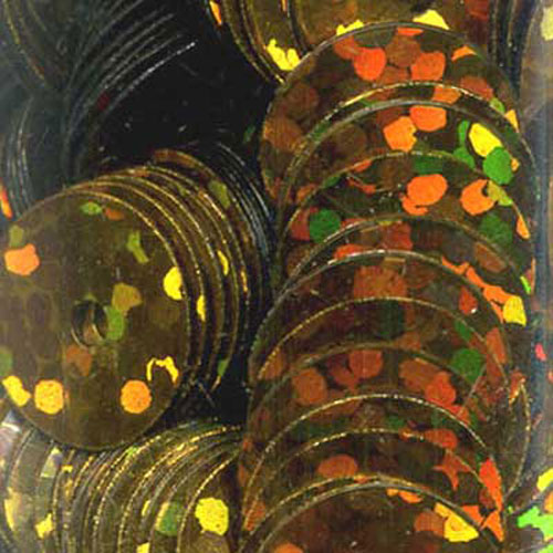 29055 Sequin Flat 8mm Laser Gold