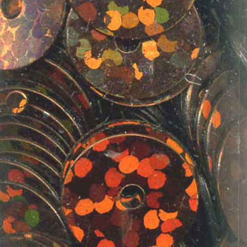 29057 Sequin Flat 8mm Laser Bronze