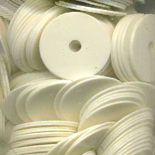 29059 Sequin Flat 8mm Ivory