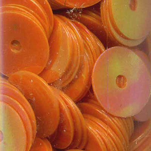 29061 Sequin Flat 8mm Orange