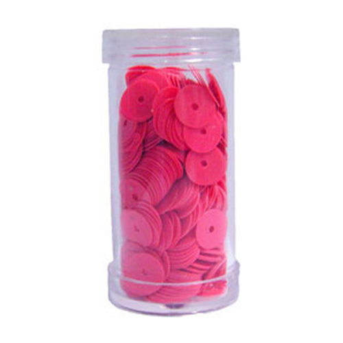 29078 Sequin Flat 8mm Fluro Pink