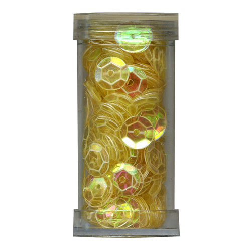 29085 Sequin Cup 8mm Light Yellow