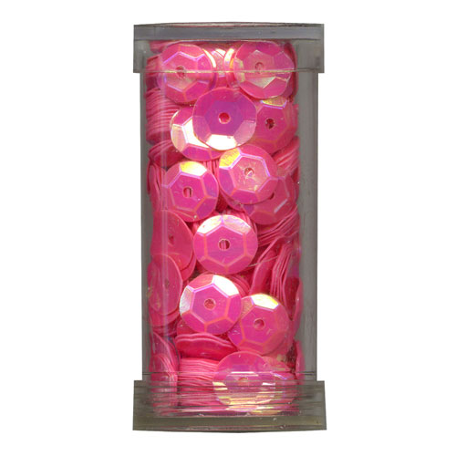 29104 Sequin Cup 8mm Fluro Orange