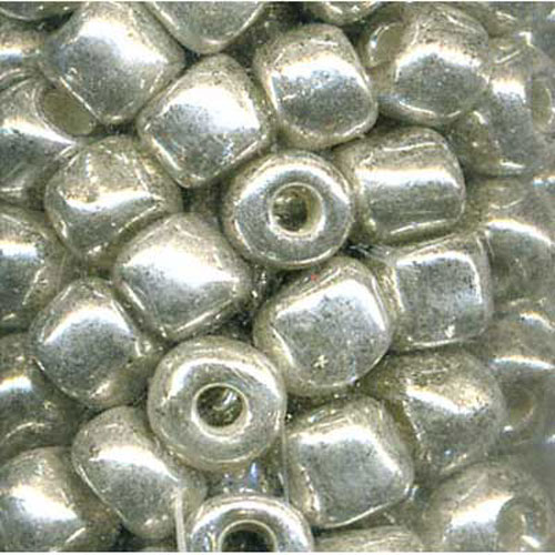29160 Seed Bead Size 6 Silver