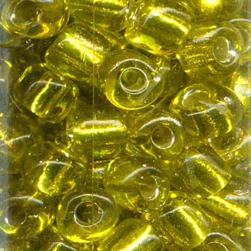 29164 Seed Bead Size 6 Silver Yellow