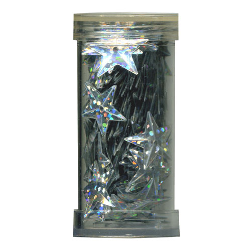 29186 Bead Flake 15mm Silver Star