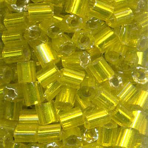 29191 Bead Bugle 2.5mm Silver Yellow