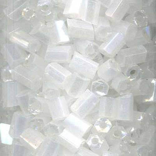 29201 Bead Bugle 2.5mm Pearl White