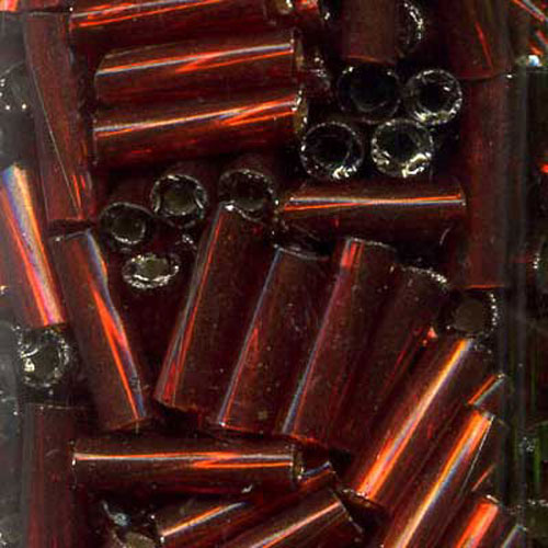 29234 Bead Bugle 7mm Pearl Red