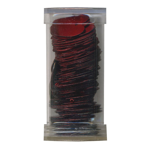 29239 Bead Flake 15mm Heart Red
