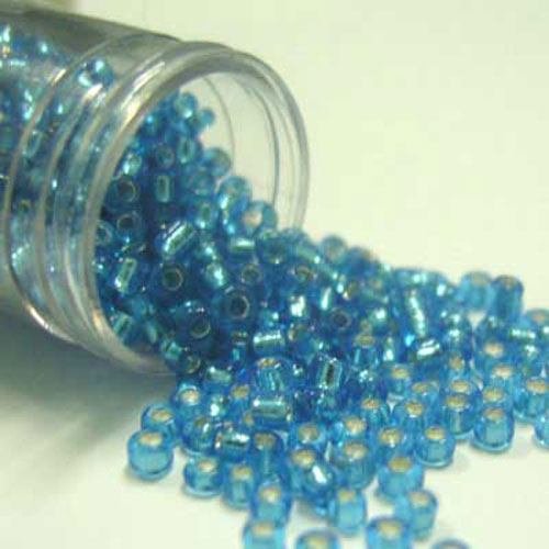 29303 Seed Bead 1.2mm Silver Lined Colour 23b