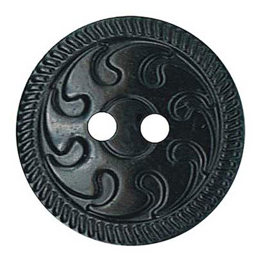 29501 Plastic Button 21mm Black