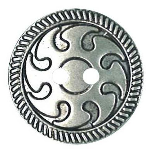 29507 Plastic Button 21mm Silver