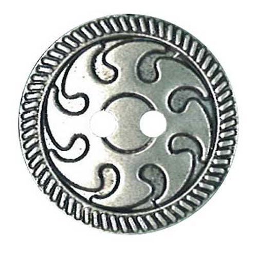 29508 Plastic Button 30mm Silver