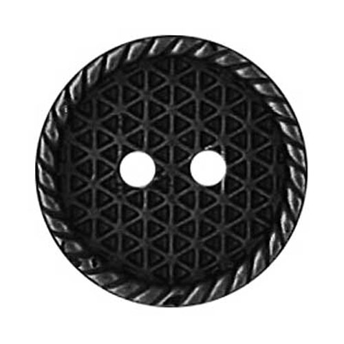 29519 Plastic Button 18mm Black