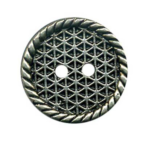 29524 Plastic Button 15mm Silver