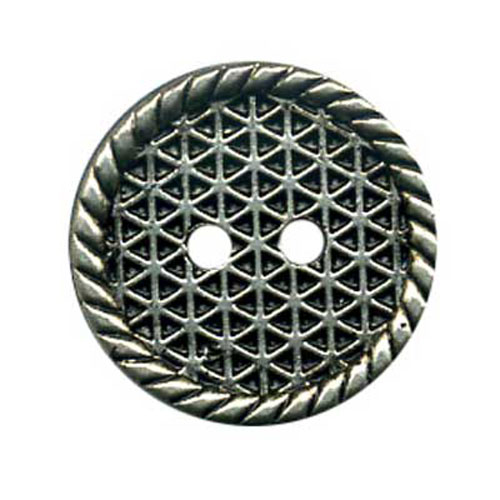 29525 Plastic Button 18mm Silver