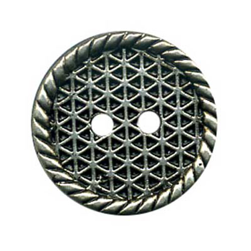 29526 Plastic Button 25mm Silver