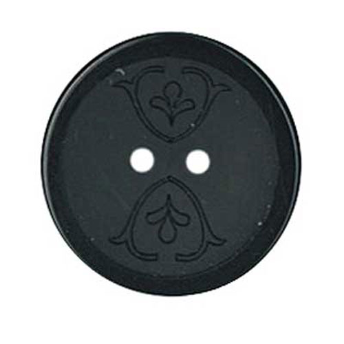 29528 Plastic Button 15mm Black