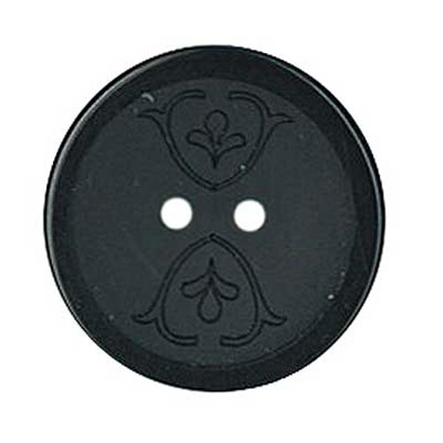 29530 Plastic Button 25mm Black