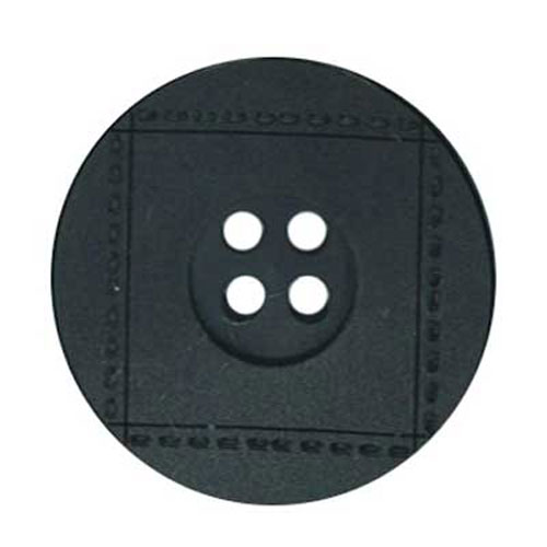 29536 Plastic Button 15mm Black