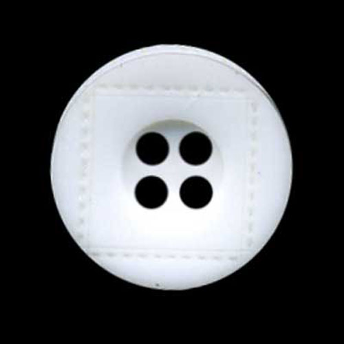 29541 Plastic Button 18mm White