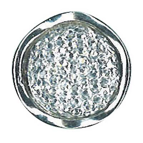 29560 Plastic Button 21mm Silver Sparkle