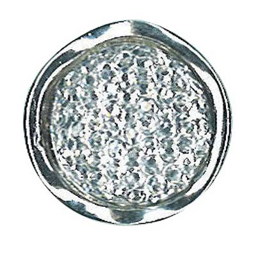 29561 Plastic Button 25mm Silver Sparkle
