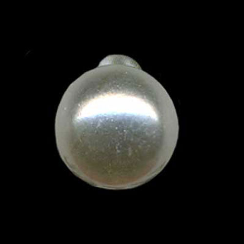 29577 Plastic Button 10mm Pearl Round