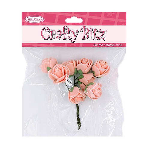 29607 Foam Flower Pink 8pcs