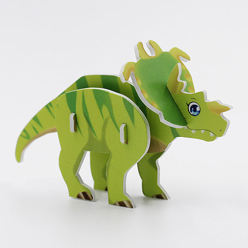 29795 Diy Mini 3d Puzzle Dinosaur Light Green
