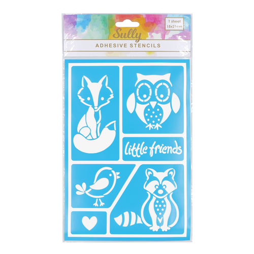 29817 Sully Adhesive Stencil - 1pc - Little Friends 