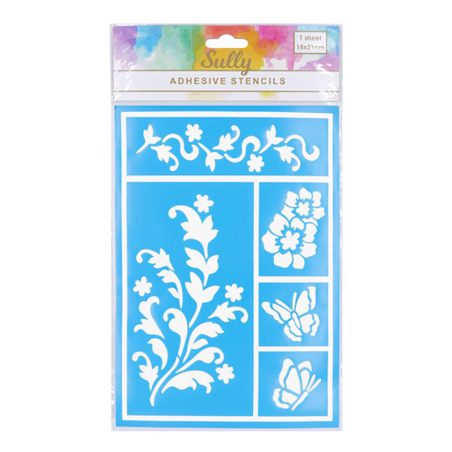 29825 Sully Adhesive Stencil - 1pc - Butterfly